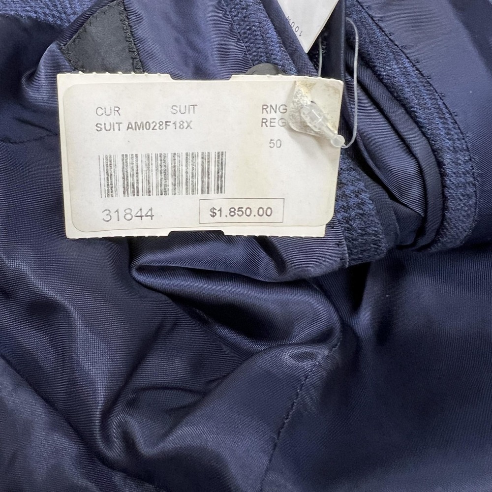 Ring Jacket Blazer Mens J50 US40 Blue Check 100% Wool Suit Jacket Made Japan NEW - Picture 6 of 14